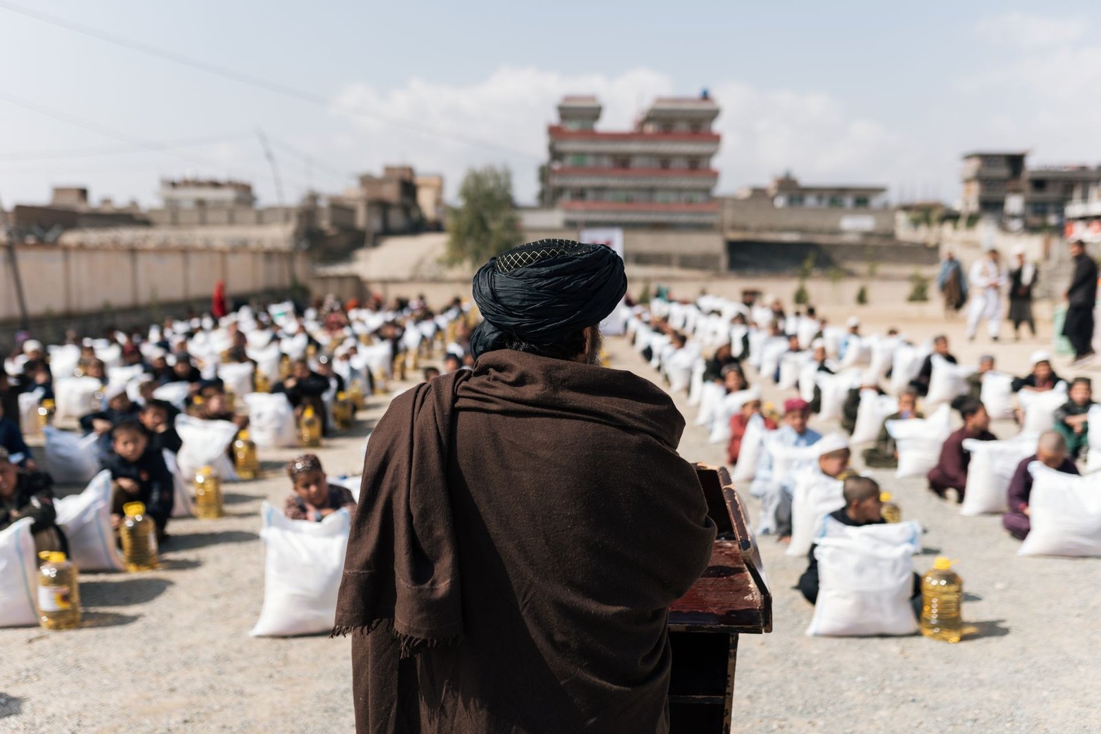 Emergency aid distribution in Afghanistan